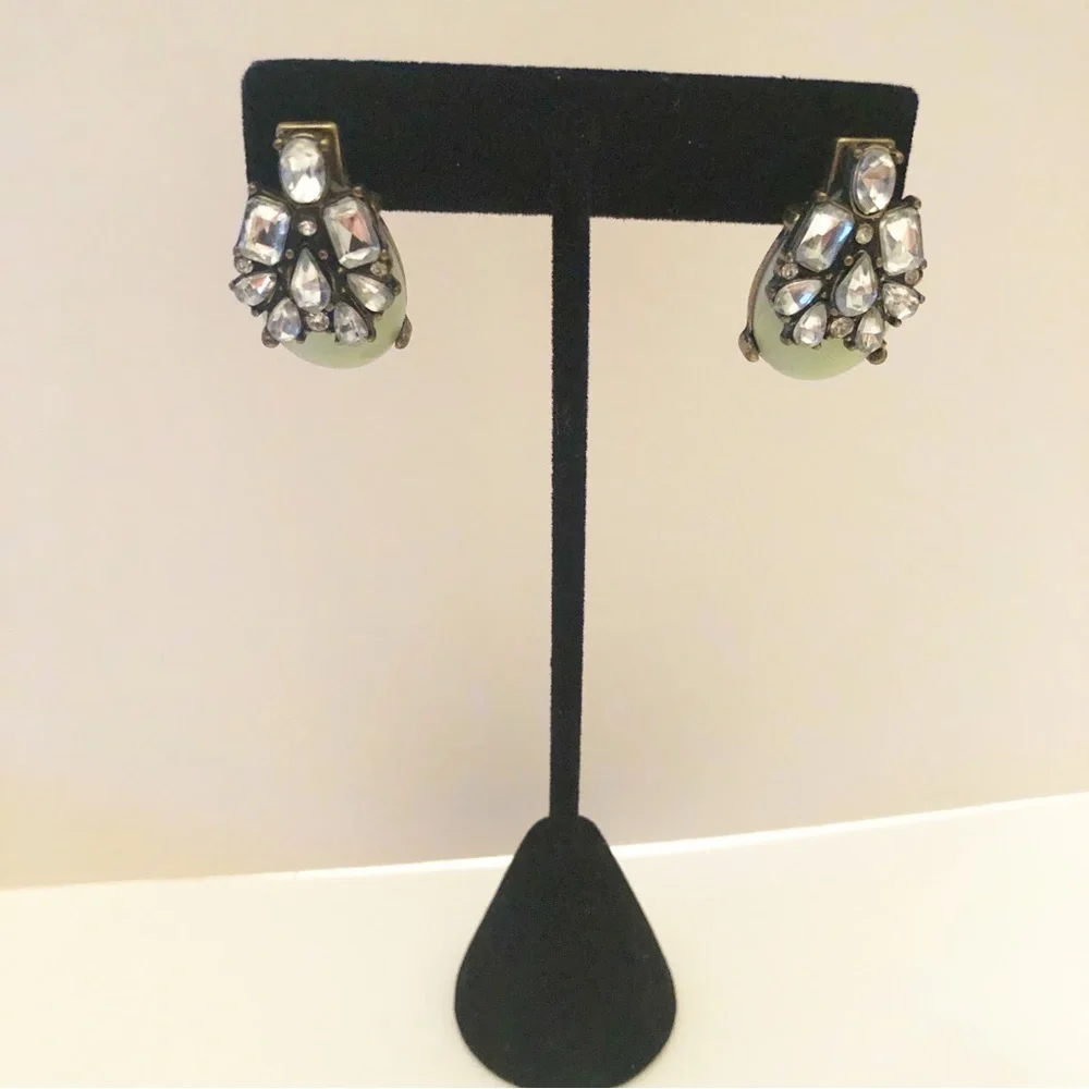 Anthropologie X BaubleBar Seastone and Rhinestone Pierced Earrings - Picture 10 of 10